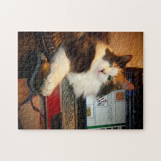 Keyboard Calico Kitty Jigsaw Puzzle (Horizontal)