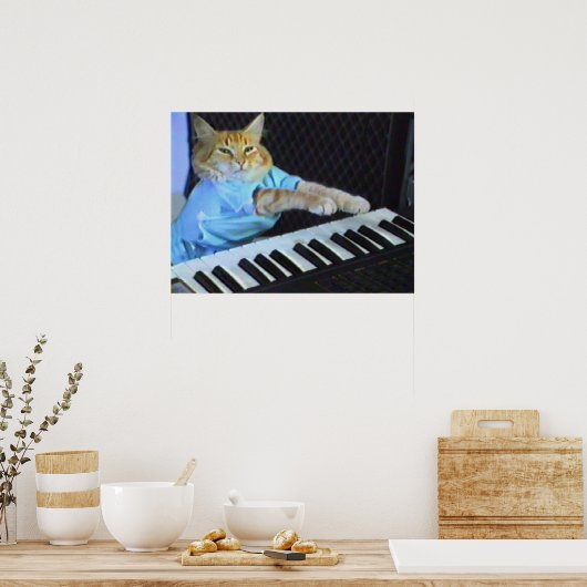 Keyboard Cat Wall Poster! Poster (Küche)