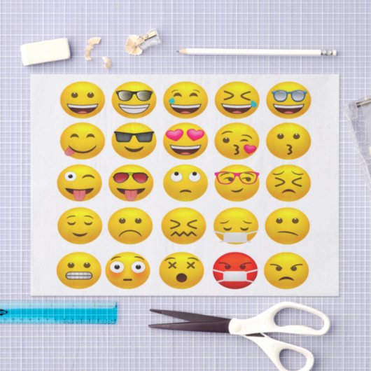 Keyboard Emojis Seidenpapier (Handwerk)