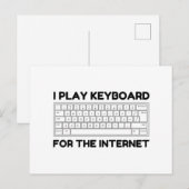 Keyboard Internet Postkarte (Vorne/Hinten)