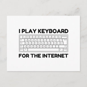 Keyboard Internet Postkarte
