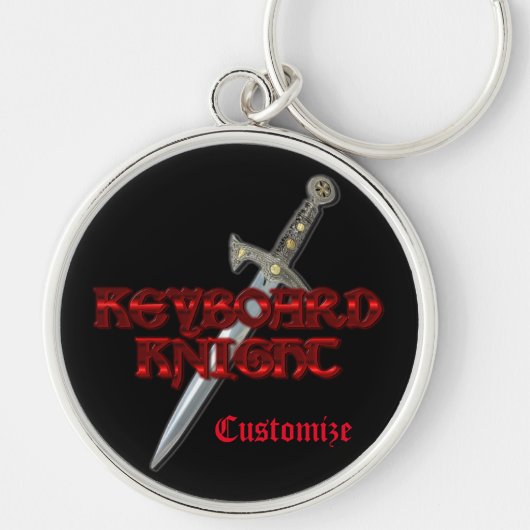 Keyboard Knight MMORP Key Chain Schlüsselanhänger (Vorne)