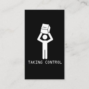 Keyboard-Kontrolle-Programmierer Informatik-Nerd Visitenkarte