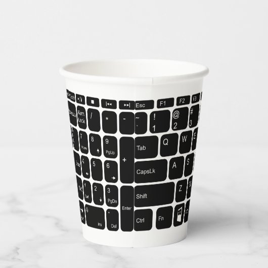 Keyboard  pappbecher (Rechts)
