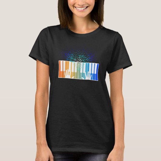 Keyboard Piano Player Musician Keyboardist Gag Ou T-Shirt (Vorderseite)