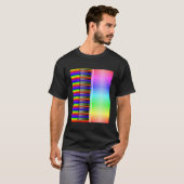 Keyboard Piano Rainbow T - Shirt (Vorne ganz)