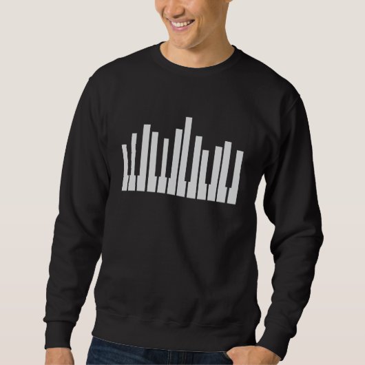 Keyboard-Piano-Tastenkombinationen für Musikanwend Sweatshirt (Vorderseite)