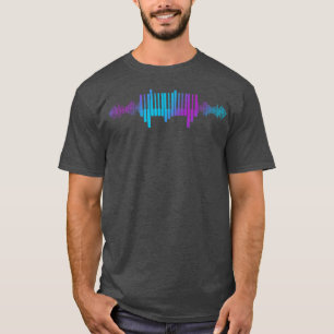 Keyboard Player Heartbeat Music Waves T-Shirt