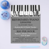 Keyboard-Player, Tastatur, Klavierunterricht Flyer (Einzeln)