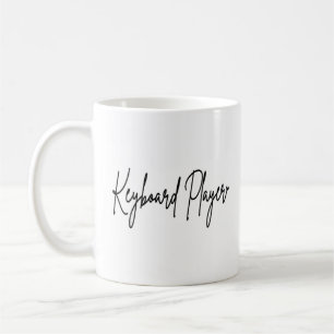 Keyboard Player Typo Black Writing Coffee Tasse