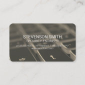 Keyboard | Security Camera | Tech Logo Visitenkarte (Rückseite)