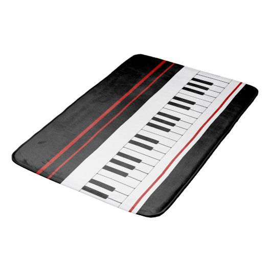 Keyboard-Serenade Badematte (Schrägansicht)