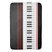 Keyboard-Serenade Badematte (Vorderseite Vertikal)
