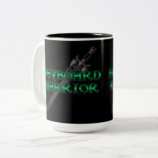 Keyboard Warrior MMORPG-Tasse Zweifarbige Tasse (Vorderseite Links)