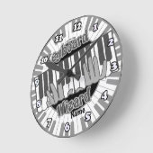 Keyboard Wizard  clock Runde Wanduhr (Winkel)
