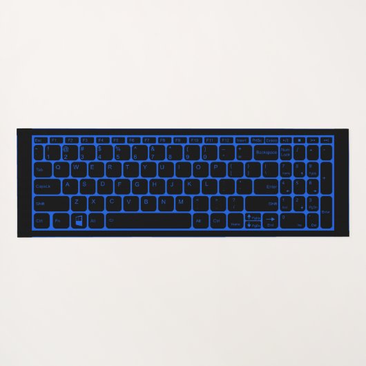 Keyboard Yogamatte (Rückseite (Horizontal))