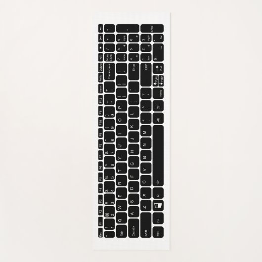 Keyboard Yogamatte (Vorderseite)