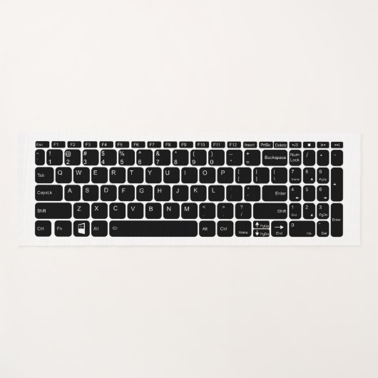 Keyboard Yogamatte (Vorderseite (Horizontal))