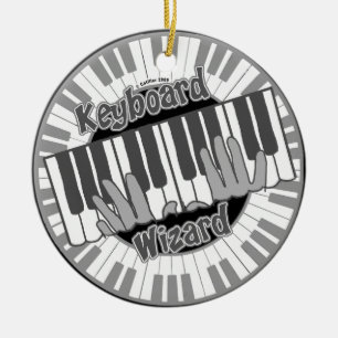 Keyboard-Zauberer-Schmuck Keramik Ornament