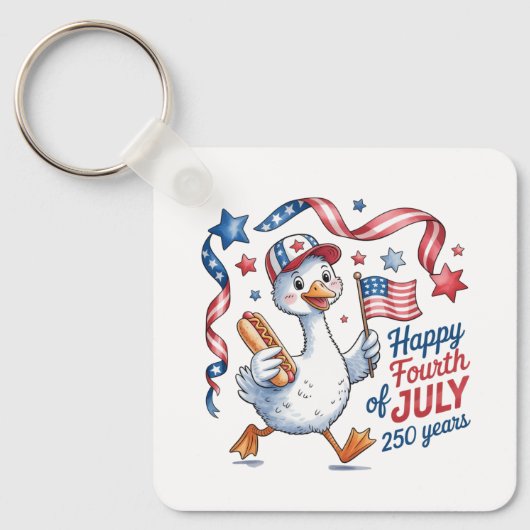 Keychain-America Patriotic 250th Anniversary Schlüsselanhänger (Vorderseite)