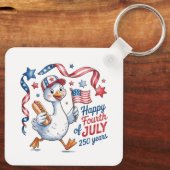 Keychain-America Patriotic 250th Anniversary Schlüsselanhänger (Rückseite)