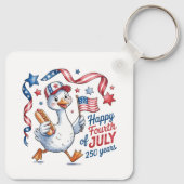 Keychain-America Patriotic 250th Anniversary Schlüsselanhänger (Rückseite)