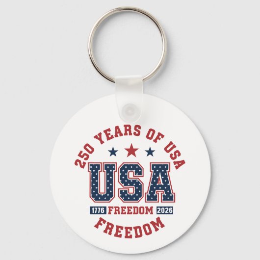 Keychain-America Patriotic 250th Anniversary Schlüsselanhänger (Vorderseite)