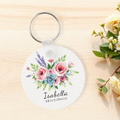 Keychain for bridesmaids, Gift for bride, floral Schlüsselanhänger