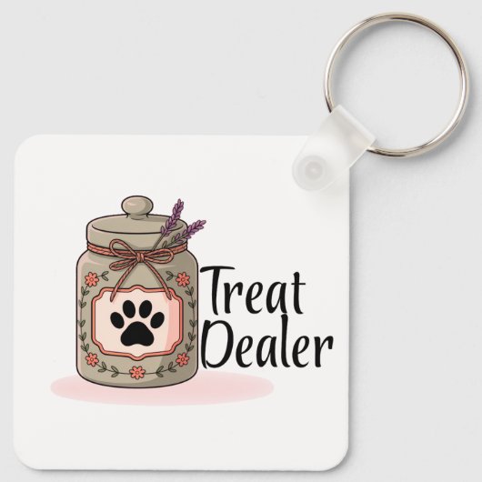 Keychain for When You’re the Treat Dealer Again Schlüsselanhänger (Rückseite)