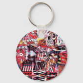 Keychain – Fragmented Pulse Schlüsselanhänger (Vorderseite)