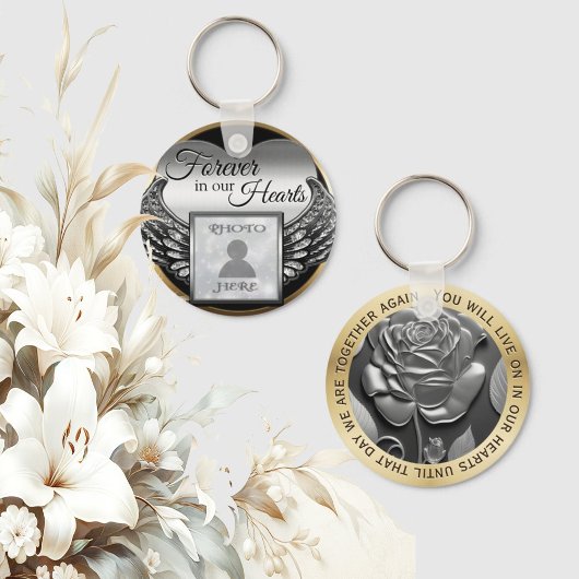 Keychain für benutzerdefinierte Foto-Memorial Schlüsselanhänger