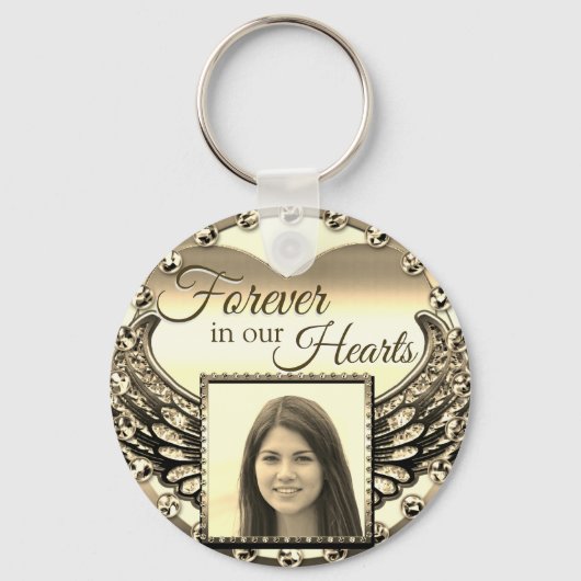 Keychain für benutzerdefinierte Foto-Memorial Schlüsselanhänger (Vorderseite)