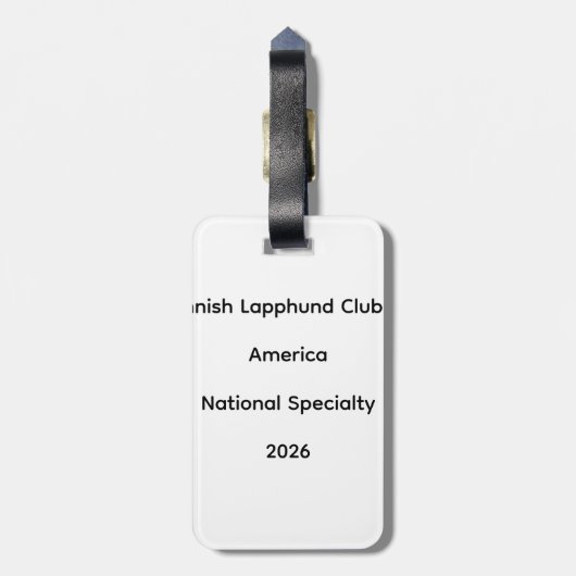 Keychain Gepäckanhänger (Rückseite vertikal)