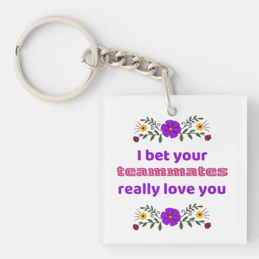 Keychain Hockey Gift Teammates  Schlüsselanhänger (Vorderseite)