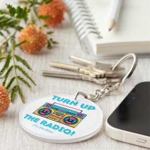 Keychain im Retro-Stil der 80er Jahre Schlüsselanhänger