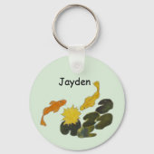 Keychain - Koi and Lily Pads Schlüsselanhänger (Vorderseite)
