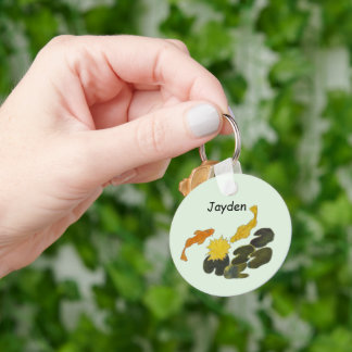 Keychain - Koi and Lily Pads Schlüsselanhänger