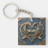 Keychain Paper Cut Eagle Two Souls One Heart Schlüsselanhänger (Vorderseite)