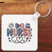 Keychain-Patriotic 4th of July Schlüsselanhänger (Rückseite)