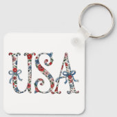   Keychain Patriotic US 250th Anniversary Keychain Schlüsselanhänger (Rückseite)