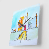 Keychain Quadratische Wanduhr (Winkel)