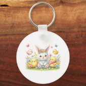 Keychain-Spring Floral Keychain Schlüsselanhänger (Vorderseite)
