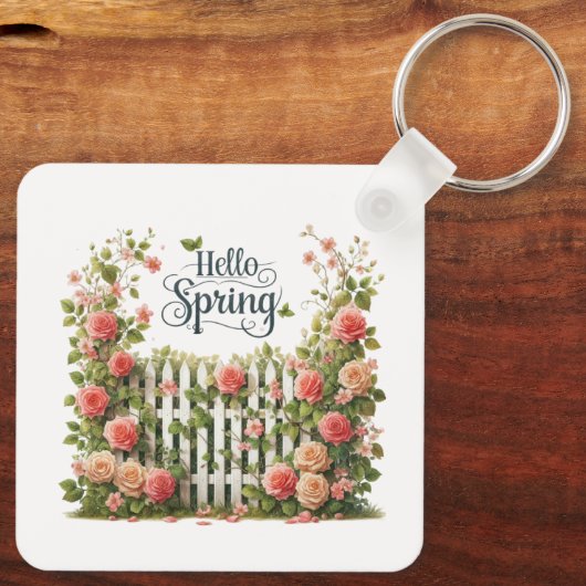 Keychain-Spring Floral Keychain Schlüsselanhänger (Rückseite)