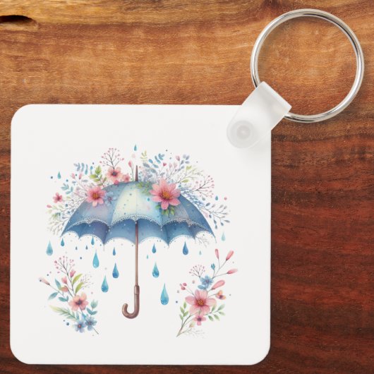 Keychain-Spring Floral Keychain  Schlüsselanhänger (Rückseite)