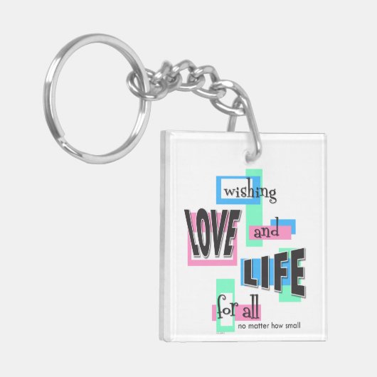 Keychain to promote life. schlüsselanhänger (Vorderseite links)