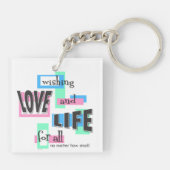 Keychain to promote life. schlüsselanhänger (Rückseite)