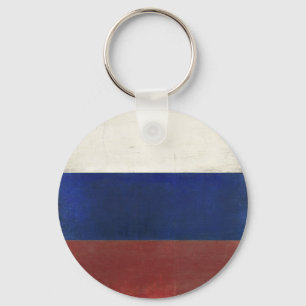 Keychain with Dirty Vintage Flag from Russia Schlüsselanhänger