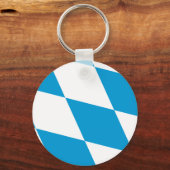 Keychain with Flag of Bavaria, Germany Schlüsselanhänger (Vorderseite)
