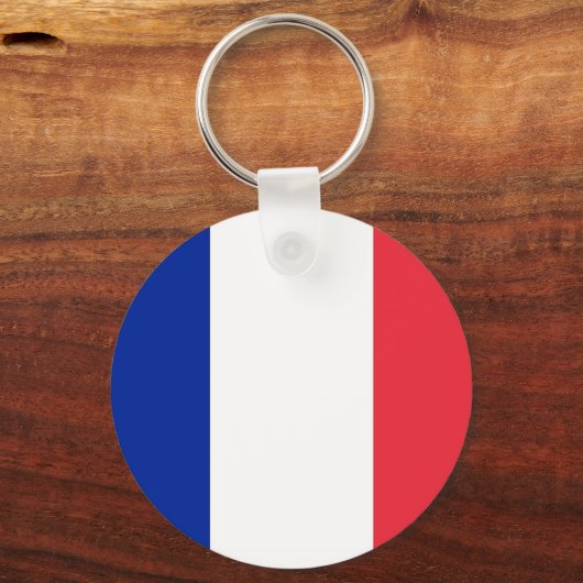 Keychain with Flag of France Schlüsselanhänger (Vorderseite)