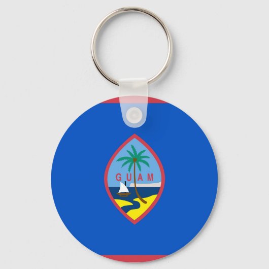 Keychain with Flag of Guam Schlüsselanhänger (Vorderseite)